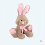 Peluche lapin géant marron doux pour câlins d'enfant