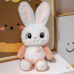 Peluche lapin kawaii ultra-douce pour câlins enfants