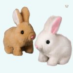 Peluche lapin Pâques douce et lumineuse pour enfants