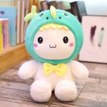 Lapin en peluche avec costume amusant pour le jeu