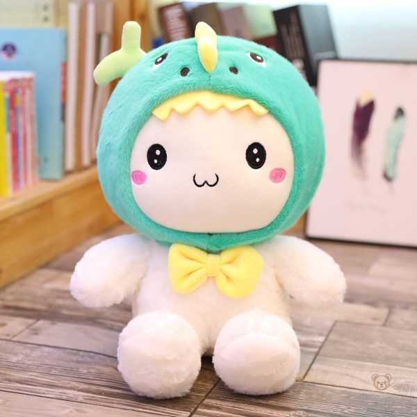 Lapin en peluche avec costume amusant pour le jeu