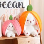 Peluche lapin transformable pour les enfants