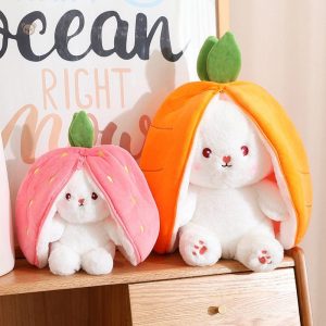 Peluche lapin transformable pour les enfants