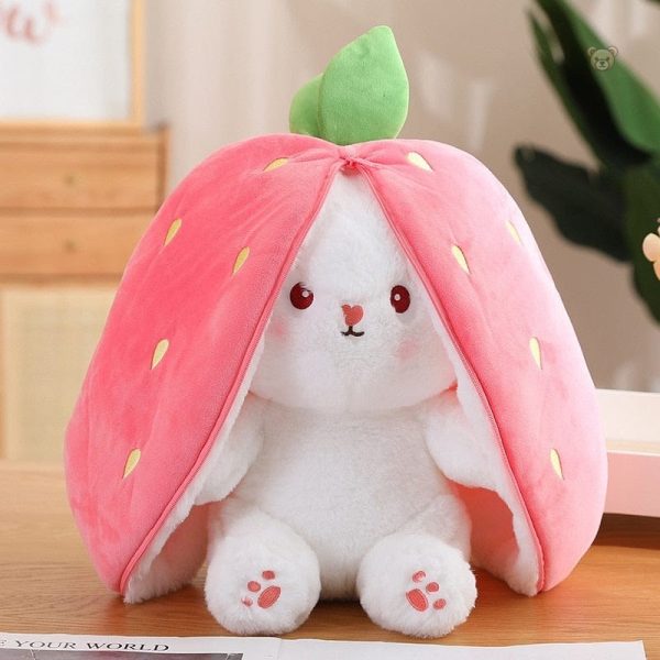 Lapin en peluche doux et coloré, idéal pour jouer