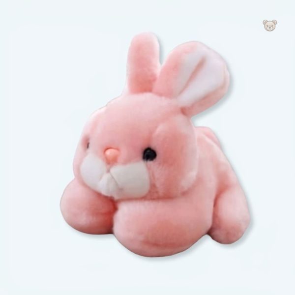 peluche-lapin-rose-calin-enfant-doux-pelage-chaleureux-1 Peluche lapin rose doux pour câlins d'enfant
