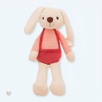 Peluche lapin rose douce pour enfants