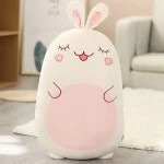 Peluche lapin squishmallow blanche avec grandes oreilles