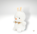 Peluche lapin miniature avec nœud de papillon coloré