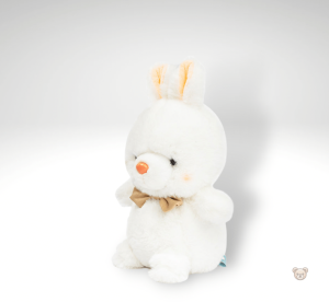 Peluche lapin miniature avec nœud de papillon coloré