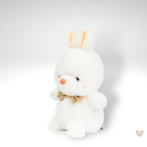 Peluche lapin miniature avec nœud de papillon coloré