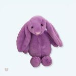 Peluche lapin violet doux Kawaii pour câlins d'enfants