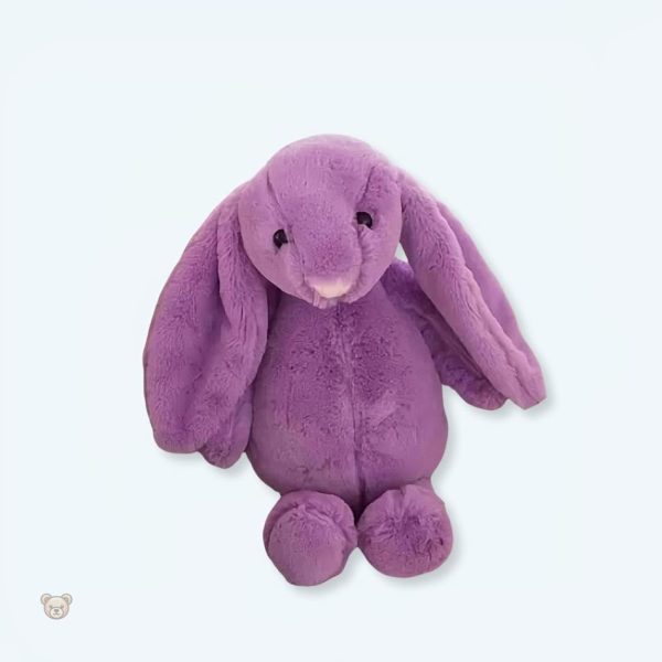 Peluche lapin violet doux Kawaii pour câlins d'enfants