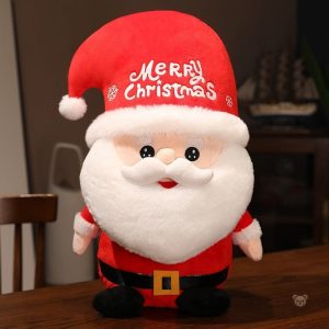 Peluche festive en forme de Père Noël pour les enfants