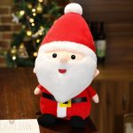 Père Noël en peluche pour une ambiance chaleureuse et joyeuse