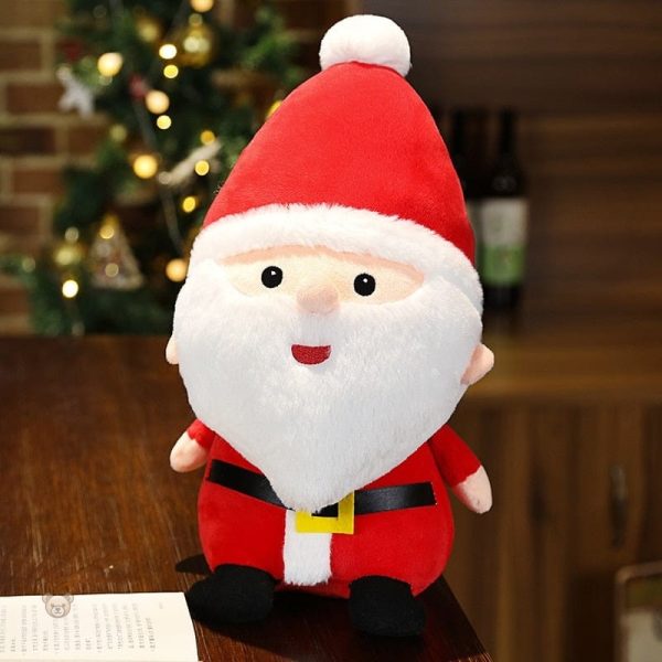 Père Noël en peluche pour une ambiance chaleureuse et joyeuse