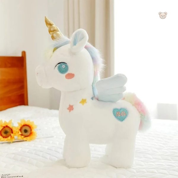 Peluche magique arc-en-ciel pour câlins enchantés