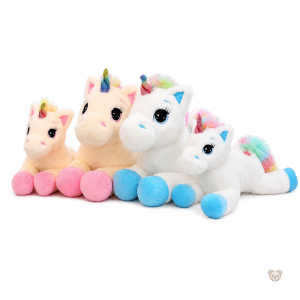 Peluche licorne avec étoiles dans les yeux