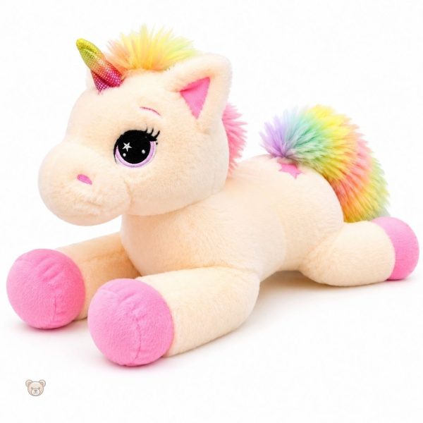 Peluche à thème licorne scintillante