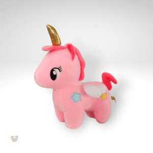 Jolie peluche licorne, corne dorée, compagnon idéal