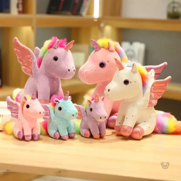 Jolie peluche licorne, design féerique et attrayant