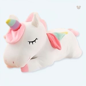 Peluche licorne blanche douce pour enfants