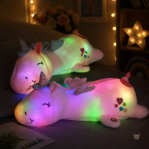 Licorne blanche veilleuse, compagnon de nuit enchanteur