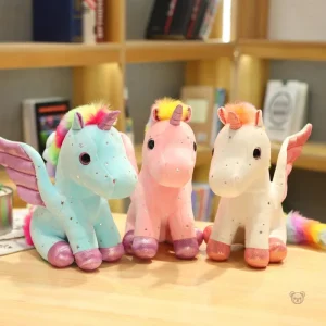 Peluche arc-en-ciel, compagnon féerique
