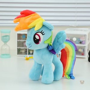 Peluche licorne bleue douce pour enfant rêveur