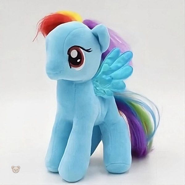 Licorne bleue en peluche, douce et magique pour les enfants