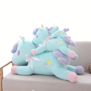 Licorne douce aux couleurs pastel, peluche câline