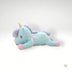 Licorne en peluche, teintes douces et attrayantes