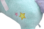 Peluche licorne ludique, style bonbon original