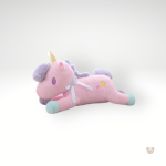 Peluche licorne tendance, bleu et rose, cadeau idéal