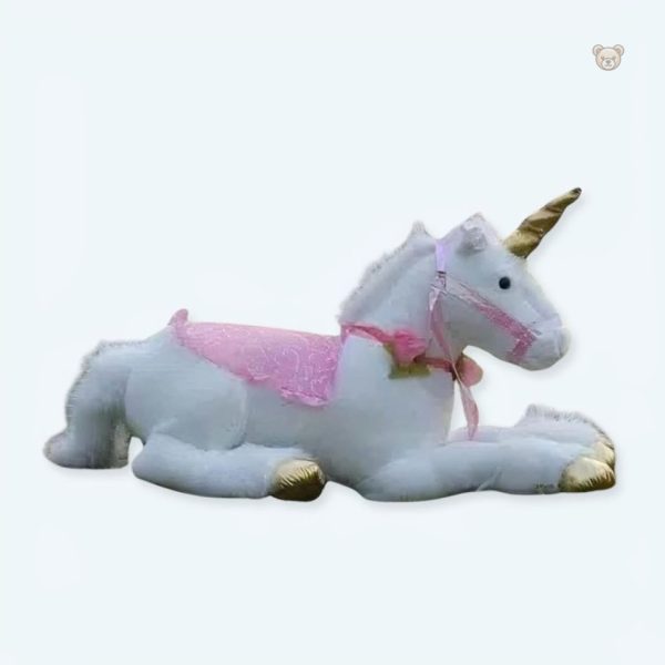 peluche-licorne-cheval-blanc-doux-calin-enfant-reve-1 Peluche licorne blanche douce pour câlins d'enfants