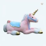 Peluche licorne rose douce pour enfant rêveur