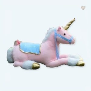 Peluche licorne rose douce pour enfant rêveur