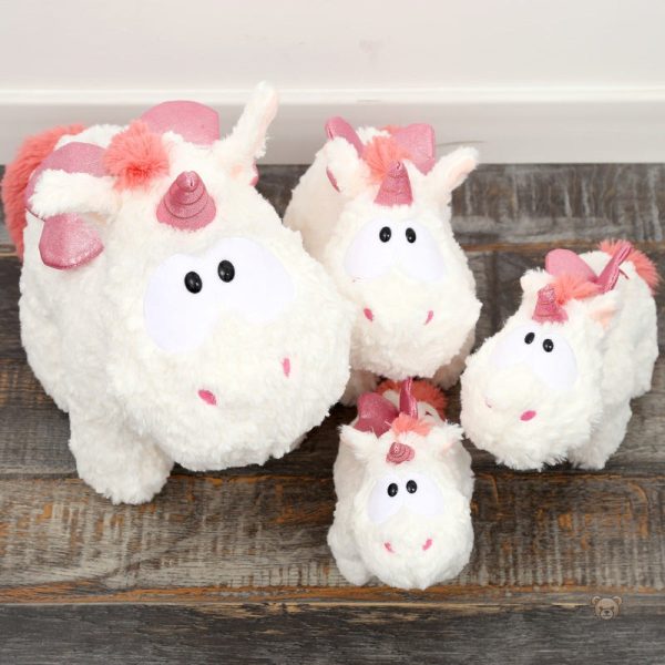 Peluche licorne colorée à poils épais