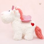 Licorne en peluche avec poils épais et soyeux