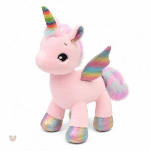 Jolie peluche licorne, corne colorée et douce