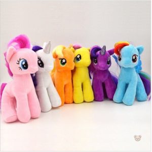 Licorne rêveuse en peluche pour enfants, douce et colorée