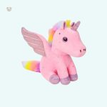 Peluche licorne magique douce avec ailes brillantes