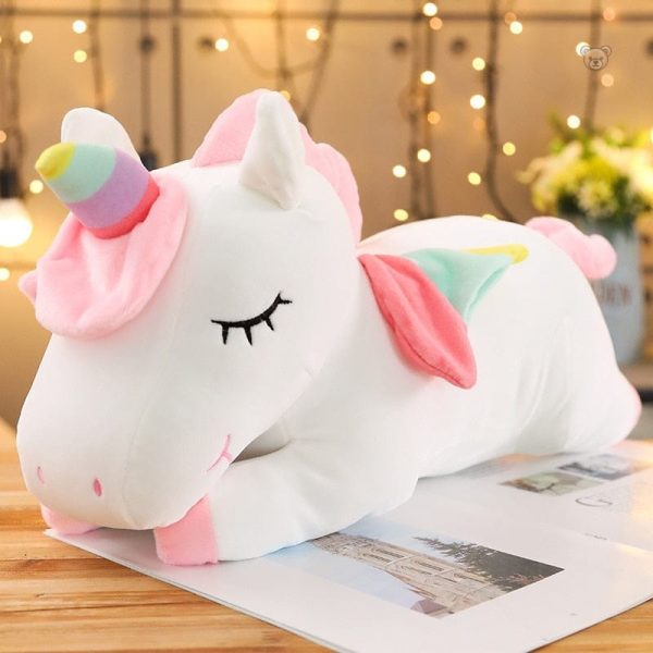 Peluche licorne confort douce, parfaite pour les jeux
