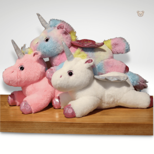 Peluche licorne multicolore éclairée pour enfants