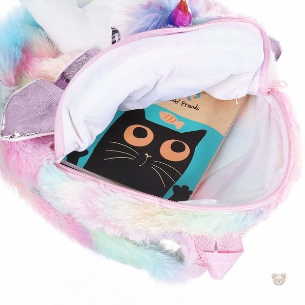 Doux sac à dos en forme de licorne pour enfants