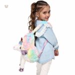 Peluche douce en forme de licorne, pratique et mignonne
