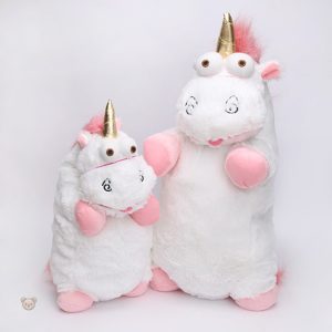 Peluche amusante licorne aux couleurs pastel