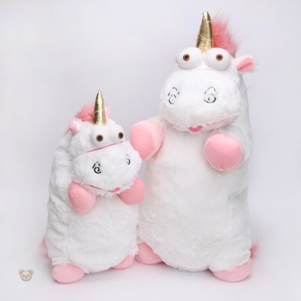 Peluche amusante licorne aux couleurs pastel