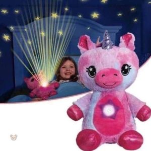 Joli coussin licorne rose pour décorer la chambre des enfants