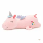 Peluche licorne rose lumineuse et magique pour enfants