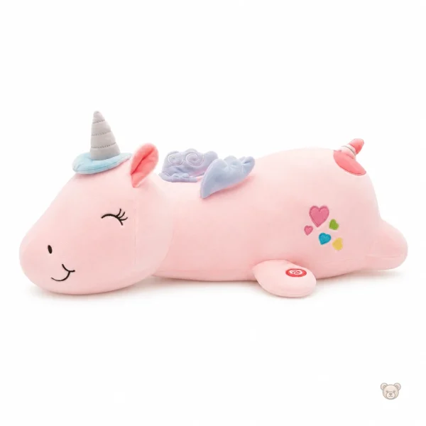 peluche-licorne-rose-veilleuse-lumineuse-et-magique-1 Peluche licorne rose lumineuse et magique pour enfants